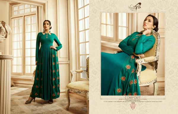 Vouch Aashna Embroidery Rayon Designer Gown Collection